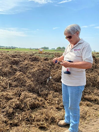 Working in field